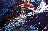 Leroy Neiman Famous Paintings - Surfer